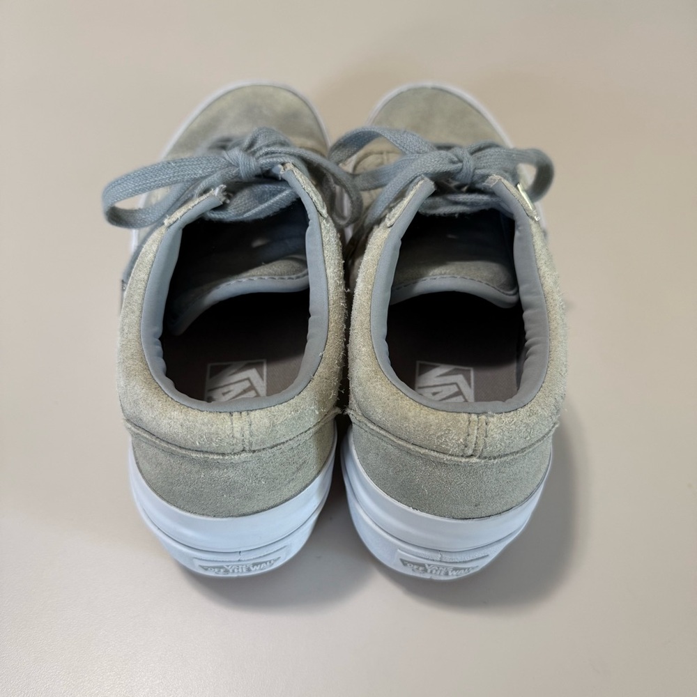 Vans Old Skool Platform Sneakers Grey Unisex Men 7.5 / Women 9 EUC - Picture 4 of 7